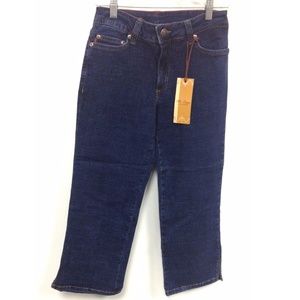 😀 NWT Womens Size 2 or 12 Makers USA Stretch Denim Cropped Capri Pant Jeans NEW